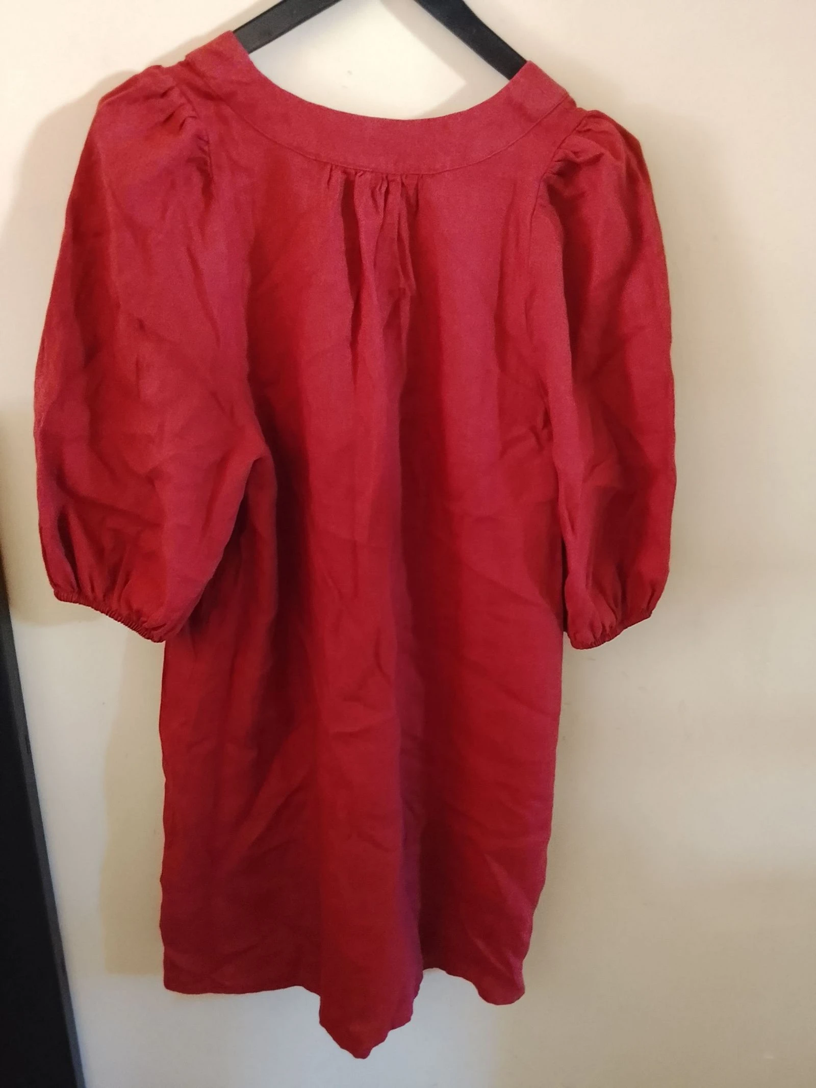 Des Petits Hauts – Vestido de linho vermelho tijolo – Novo com etiqueta – Tamanho 0 (adequado para tamanho 38) 👗 – photo 3